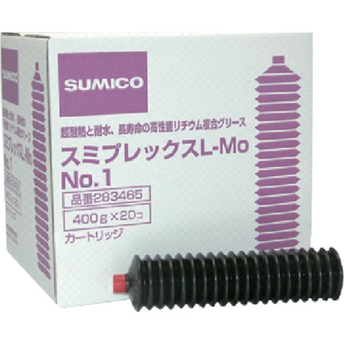 トラスコ中山 住鉱 グリース(耐熱耐水高荷重用) スミプレックスL-MO No.1 400g（ご注文単位1本）【直送品】