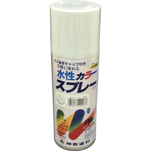 トラスコ中山 シントー 水性カラースプレー ホワイト 300ml（ご注文単位1本）【直送品】