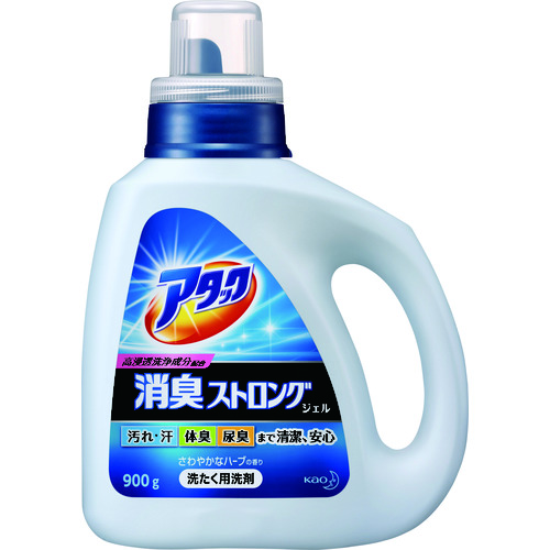 トラスコ中山 Kao アタック消臭ストロングジェル 本体900g（ご注文単位1個）【直送品】