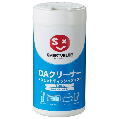 スマートバリュー OAクリーナー本体M 70枚入 A311J 1本（ご注文単位1本）【直送品】