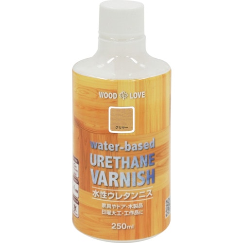 トラスコ中山 ニッぺ 水性ウレタンニス 250ml クリヤー 300N026-250（ご注文単位1本）【直送品】