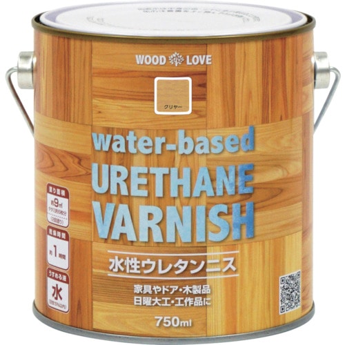 トラスコ中山 ニッぺ 水性ウレタンニス 750ml クリヤー 300N026-750（ご注文単位1缶）【直送品】