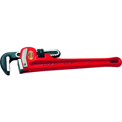 トラスコ中山 RIDGID 強力型ストレート パイプレンチ 350mm（ご注文単位1個）【直送品】