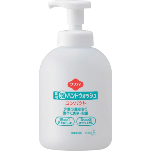 トラスコ中山 Kao 業務用ソフティ 薬用泡ハンドウォッシュ コンパクト 500ml （ご注文単位1個）【直送品】