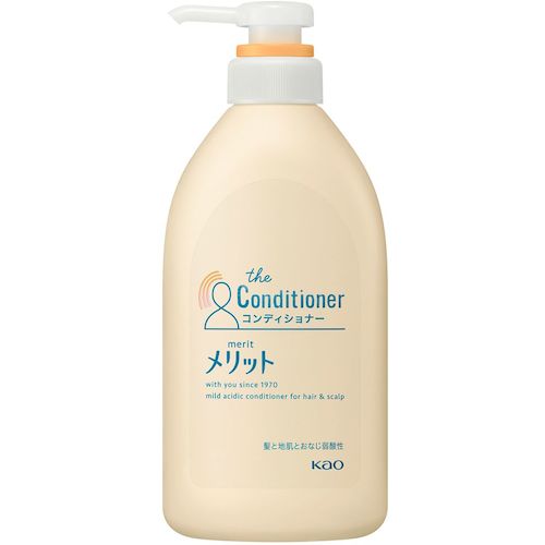 トラスコ中山 Kao メリット コンディショナー ポンプ 480ml 522-6834  (ご注文単位1個) 【直送品】