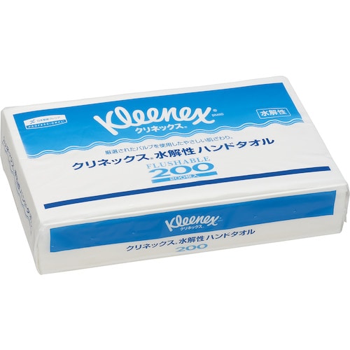 トラスコ中山 クレシア クリネックスハンドタオル200 水解性 35Pk(200枚/Pk)（ご注文単位1ケース）【直送品】