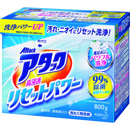 トラスコ中山 Kao アタック高浸透リセットパワー 800g（ご注文単位1個）【直送品】