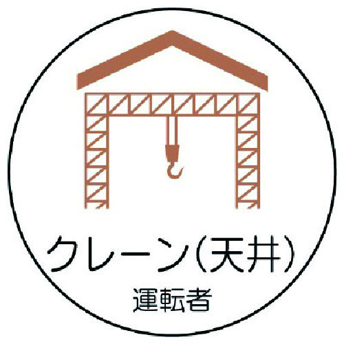 トラスコ中山 ユニット 作業管理関係ステッカークレーン(天井 PPステッカ 35Ф 2枚入（ご注文単位1組）【直送品】