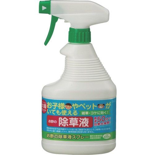 トラスコ中山 トヨチュー お酢の除草液スプレー400ml 422-4941  (ご注文単位1本) 【直送品】