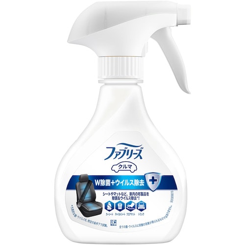 トラスコ中山 P＆G ファブリーズ 車用 消臭スプレー W除菌＋ウイルス除去 やさしいせっけん 本体 210ml（ご注文単位1個）【直送品】