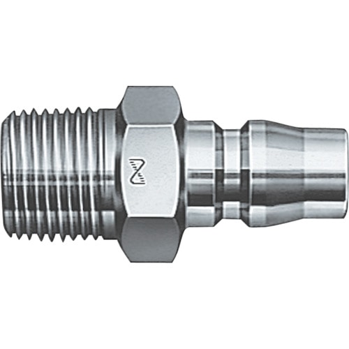 トラスコ中山 日東 ハイカプラ鋼鉄製(めねじ取付用プラグ)相手側Rc1/2 耐圧力2.0Mpa(00291)（ご注文単位1個）【直送品】