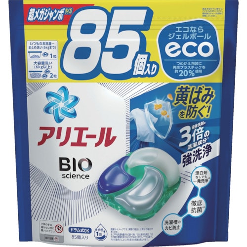 トラスコ中山 P＆G アリエール ジェルボール4D 詰め替え 超メガジャンボ 85個 454-9628  (ご注文単位1個) 【直送品】