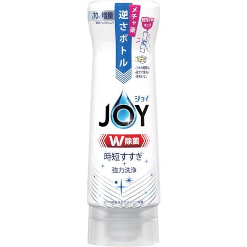 トラスコ中山 P＆G ジョイ W除菌 食器用洗剤 逆さボトル さわやか微香 本体 290ml（ご注文単位1個）【直送品】