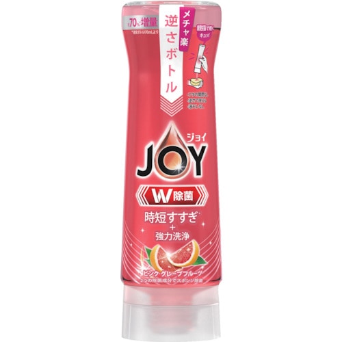 トラスコ中山 P＆G ジョイ W除菌 食器用洗剤 逆さボトル ピンクグレープフルーツ 本体 290ml（ご注文単位1個）【直送品】