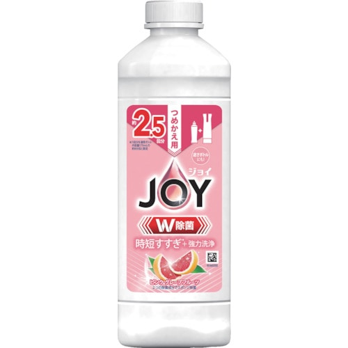 トラスコ中山 P＆G ジョイ W除菌 食器用洗剤 ピンクグレープフルーツ 詰め替え 325ml 454-9655  (ご注文単位1個) 【直送品】