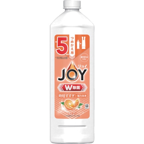 トラスコ中山 P＆G ジョイ W除菌 食器用洗剤 オレンジ 詰め替え 670ml（ご注文単位1個）【直送品】