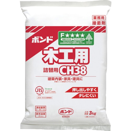 トラスコ中山 コニシ ボンドCH38 3kg(ポリ袋) (1袋入)（ご注文単位1袋）【直送品】