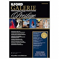 イルフォード イルフォード ギャラリー テクスチャードコットンラグ 310g/m2 （A4サイズ・25枚）ILFORD GALERIE Textured Cotton Rag 422383 422383 1個（ご注文単位1個）【直送品】