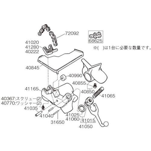 トラスコ中山 RIDGID スクリュー 5個入り F/560（ご注文単位1個）【直送品】