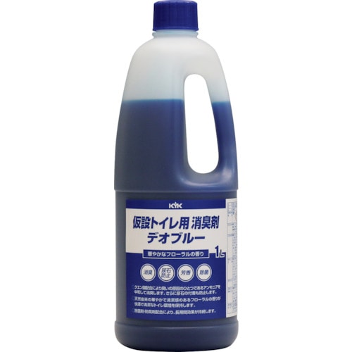 トラスコ中山 KYK 仮設トイレ用消臭剤デオブルー1L（ご注文単位1個）【直送品】