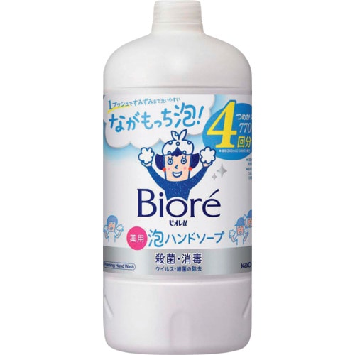 トラスコ中山 Kao ビオレu 泡ハンドソープ つめかえ用 770ml 537-6928  (ご注文単位1個) 【直送品】