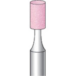 トラスコ中山 ナカニシ 軸付砥石 (10本入) 粒度#100 ピンク 円筒 外径6mm（ご注文単位1パック）【直送品】