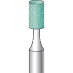 トラスコ中山 ナカニシ 軸付砥石 (10本入) 粒度#100 グリーン 円筒 外径6mm（ご注文単位1パック）【直送品】