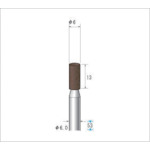 トラスコ中山 ナカニシ ブラウン砥石 (1Pk(袋)＝10本入)　476-6296（ご注文単位1パック）【直送品】