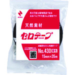 トラスコ中山 ニチバン セロテ-プ着色黒4306T-15 15mmX35m バイオマスマーク認定製品（ご注文単位10巻）【直送品】