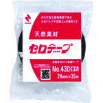 トラスコ中山 ニチバン セロテ-プ着色黒4306T-24 24mmX35m バイオマスマーク認定製品（ご注文単位5巻）【直送品】