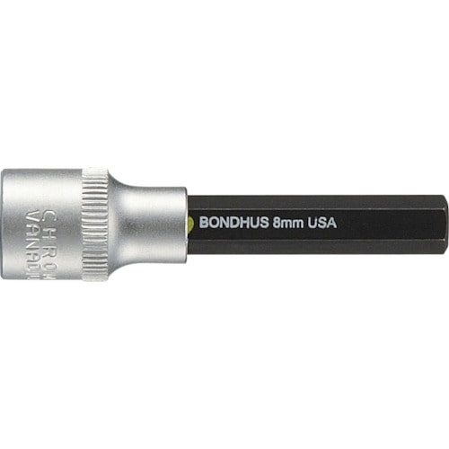 トラスコ中山 ボンダス プロホールドHEX(六角)ソケットビット(ビット全長50mm) 3/8 対辺寸法12mm（ご注文単位1本）【直送品】