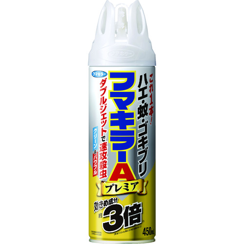 トラスコ中山 フマキラー 殺虫スプレー フマキラーAダブルジェットプレミア450ml（ご注文単位1本）【直送品】