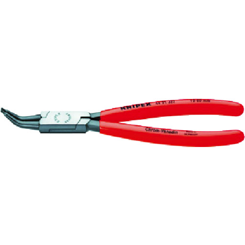 トラスコ中山 KNIPEX 4431-J42 穴用スナップリングプライヤー 45度（ご注文単位1個）【直送品】