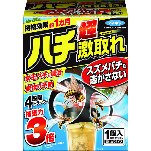 トラスコ中山 フマキラー 捕虫器 ハチ超激取れ 1個入（ご注文単位1箱）【直送品】