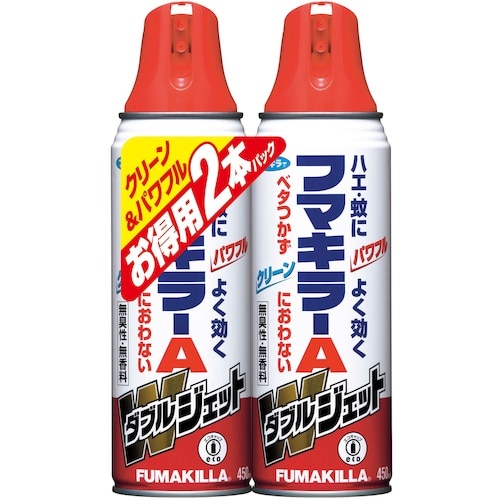 トラスコ中山 フマキラー フマキラーAダブルジェット450ml 2P 524-7825  (ご注文単位1組) 【直送品】