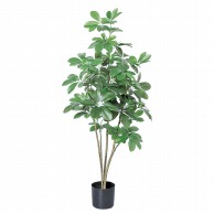 アスカ商会 造花・観葉植物 A-50852　シェフレラ #051A　グリ-ン　ポット付 1本（ご注文単位1本）【直送品】