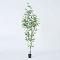 アスカ商会 造花・観葉植物 A-50938　バンブーツリー #051A　グリ-ン　ポット付 1本（ご注文単位1本）【直送品】