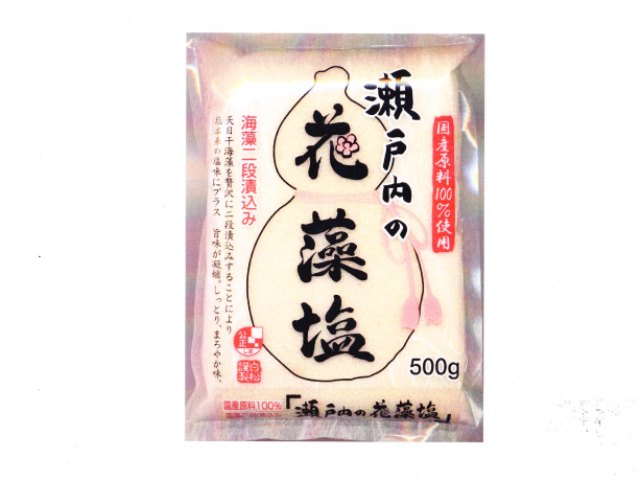 白松瀬戸内の花藻塩500g※軽（ご注文単位10個）【直送品】