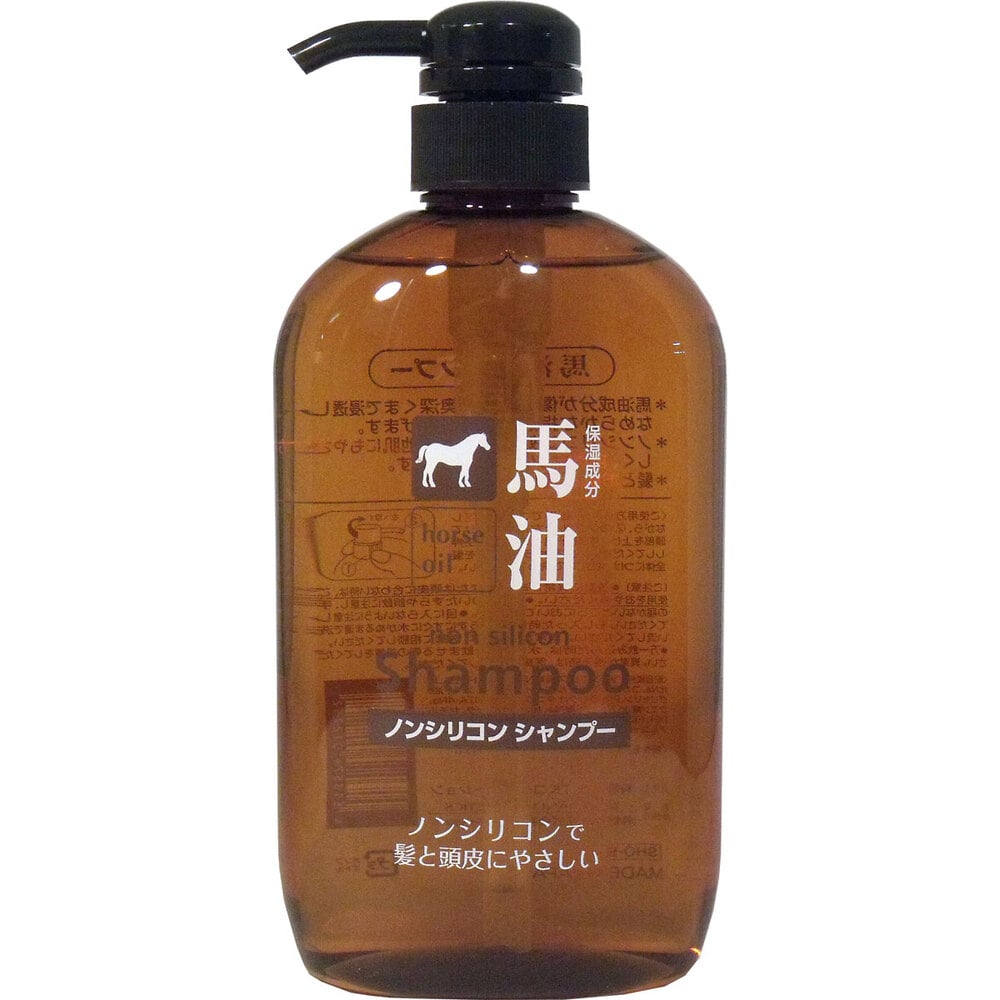 TKコーポレーション　馬油ノンシリコンシャンプー 600mL　1個（ご注文単位1個）【直送品】