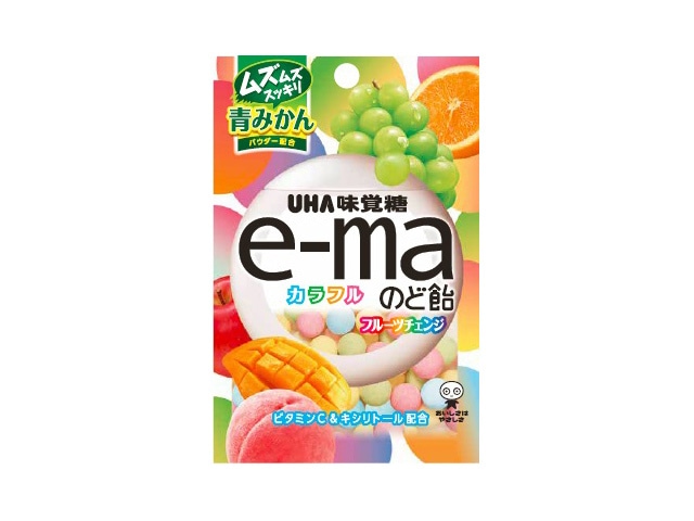 UHA味覚糖UHAピピンe-maのど飴カラフルフル※軽（ご注文単位10個）【直送品】