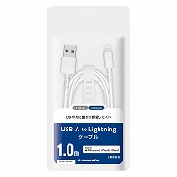 多摩電子工業 充電ケーブル　1.0m　ホワイト Type-A　to　Lightning GH313L10W 1個（ご注文単位1個）【直送品】