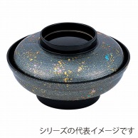 福井クラフト 丼　5.5寸　大輪浅型丼　蓋親セット 銀光彩　内黒 32000110 1個（ご注文単位1個）【直送品】