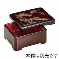 福井クラフト DX丼重　蓋 溜沈金松　内朱 42061131 1個（ご注文単位1個）【直送品】