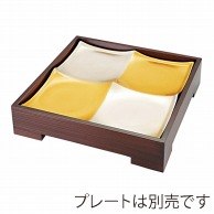 福井クラフト 4連プレート用木枠 乱筋栃 51019130 1個（ご注文単位1個）【直送品】