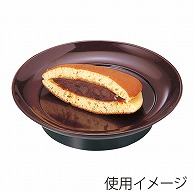 福井クラフト 銘々皿・菓子皿　5寸椿皿 溜 75000720 1個（ご注文単位1個）【直送品】