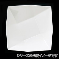 福井クラフト メラミン鉢　25.5cm　折紙盛鉢 ホワイト 51353840 1個（ご注文単位1個）【直送品】