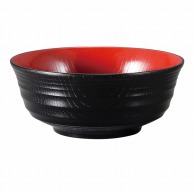 福井クラフト 超耐熱丼　18.4cm　千段多用丼 黒　内朱 30003470 1個（ご注文単位1個）【直送品】