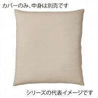 福井クラフト 座布団カバー　55×59　銘仙判 つむぎ調　ぞうげ 80518730 1枚（ご注文単位1枚）【直送品】