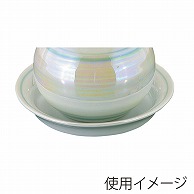 福井クラフト 陶器カスター　丸醤油差受皿 銀霞 51272584 1個（ご注文単位1個）【直送品】