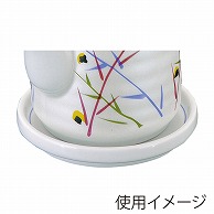 福井クラフト 陶器カスター　丸醤油差受皿 銀彩若草 51272604 1個（ご注文単位1個）【直送品】